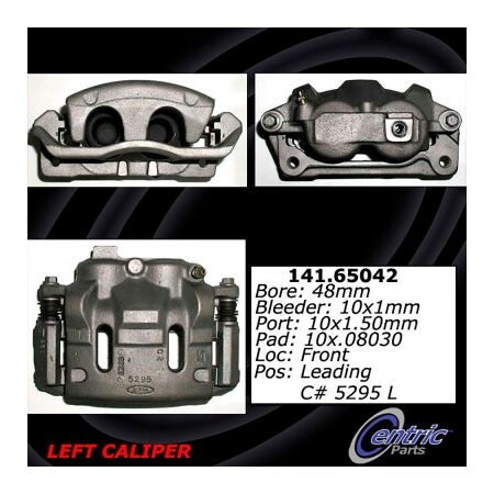 Centric Semi-Loaded Brake Caliper with New Phenolic Pistons, Parts 141.65042